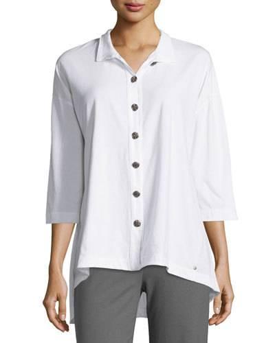 Inspiration 3/4-sleeve Top, White