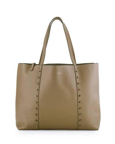 Elle Rock Medium Leather Tote Bag, Daino