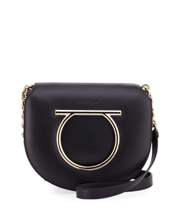 Gancini Small Flap-top Crossbody Bag