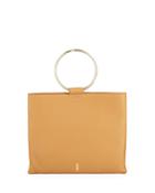 Le Pouch Pebbled Leather Ring-handle Crossbody Bag