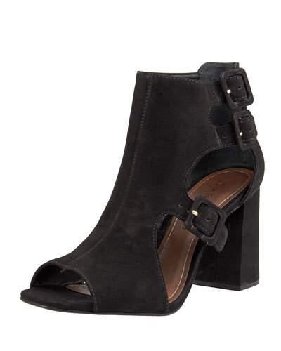 Tessie Cutout Nubuck Leather