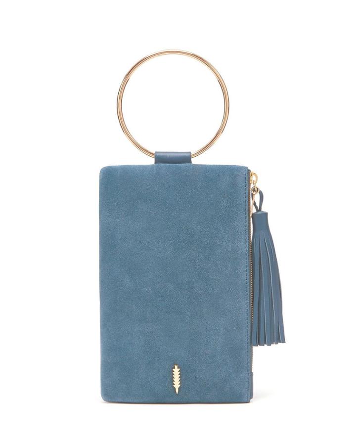 Nolita Suede Ring Clutch Bag
