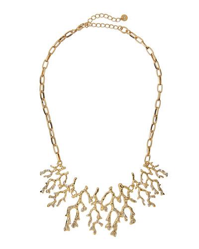 Crystal Branch Bib Necklace