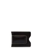 Leather Money Clip, Black Harness