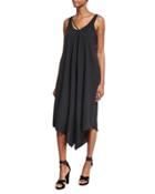 Wide-leg Culotte Playsuit, Black