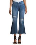 Higher Ground Gusset Flared Cropped Jeans