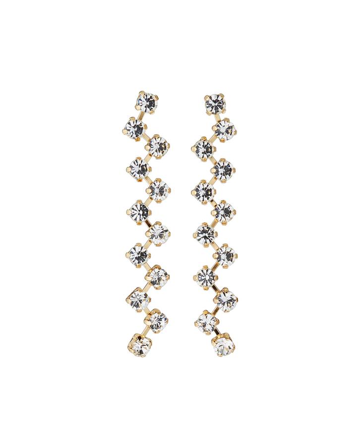 Linear Crystal Earrings