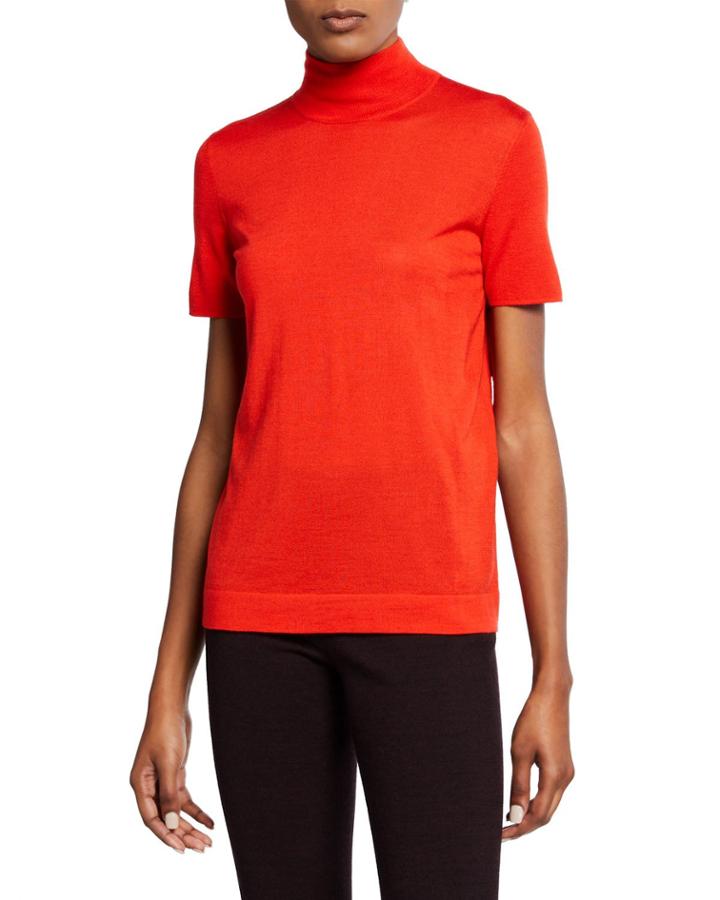 Short-sleeve Turtleneck