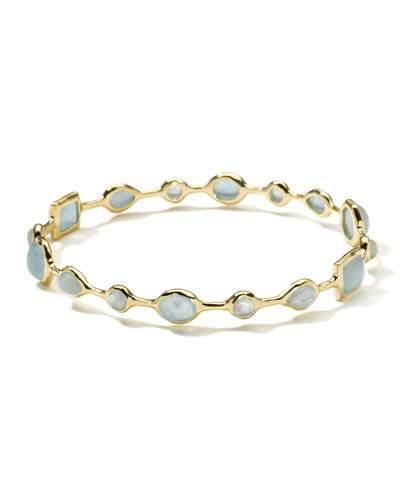 18k Rock Candy&reg; Gelato Bangle, Milky Aquamarine