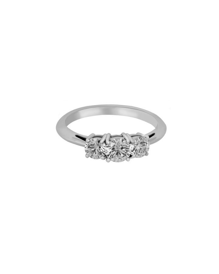 Platinum 3-diamond Ring,