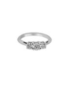 Platinum 3-diamond Ring,