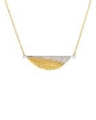 Mango Pave 24k Diamond Flake Pendant Necklace