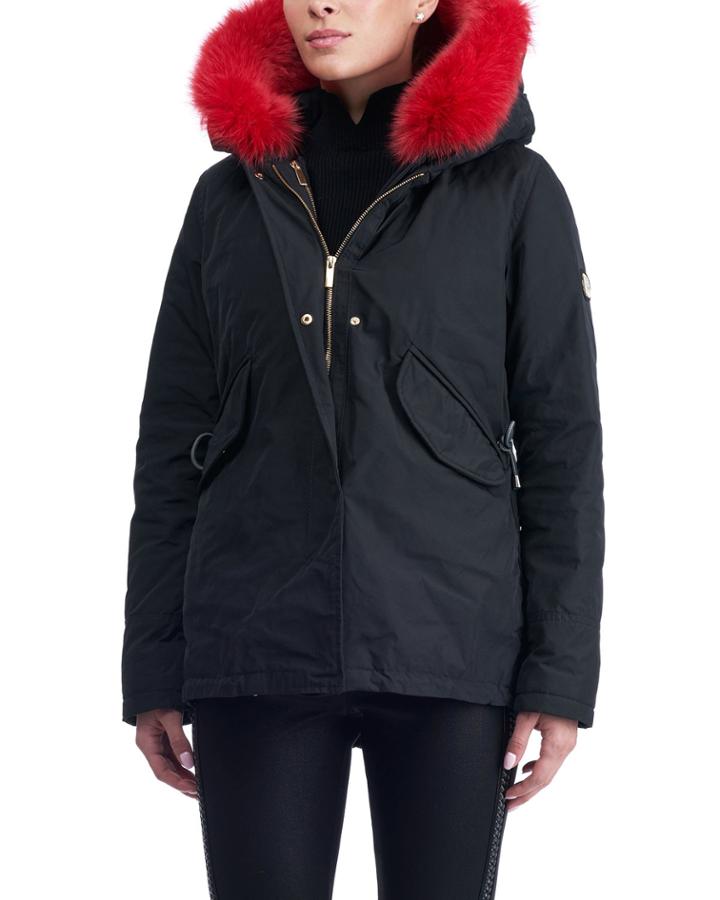 Apres-ski Down-fill Parka With Fox Trim Hood