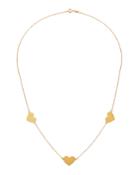 14k Gold 3-heart Necklace