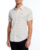 Men's Holiday Traffic Print Short-sleeve