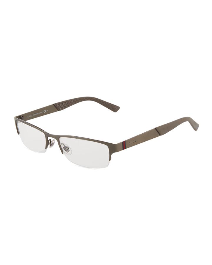 Men's Rectangle Metal Optical Glasses