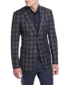 Two-tone Plaid Two-button