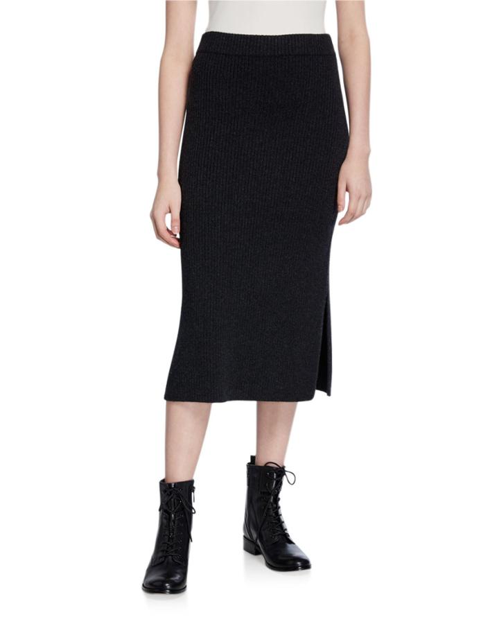 Wool/cashmere Ribbed