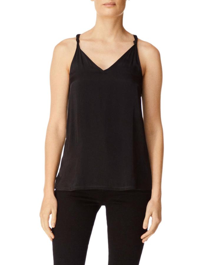 Mya V-neck Racerback Tank With Twist Detail