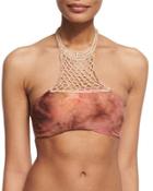 Mother Earth Crocheted High-neck Halter