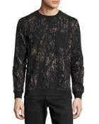 Branko Splatter-print Sweatshirt, Black