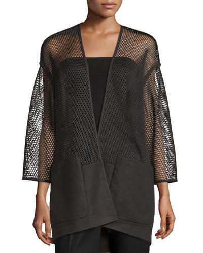 Ursala Mesh Topper Jacket, Black