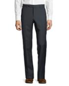Puppytooth Check Straight-leg Trousers