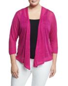 4-way Open-front Cardigan, Pink,