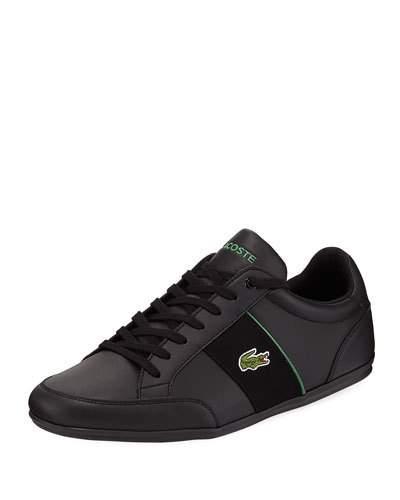 Nivolor Leather Sneaker, Black/green