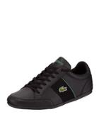 Nivolor Leather Sneaker, Black/green