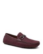 Men's Pebbled Faux-leather Driver