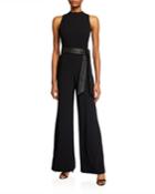 Lucca Mock-neck Jumpsuit With