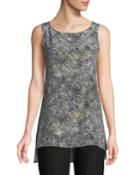 Willow-print Bateau-neck