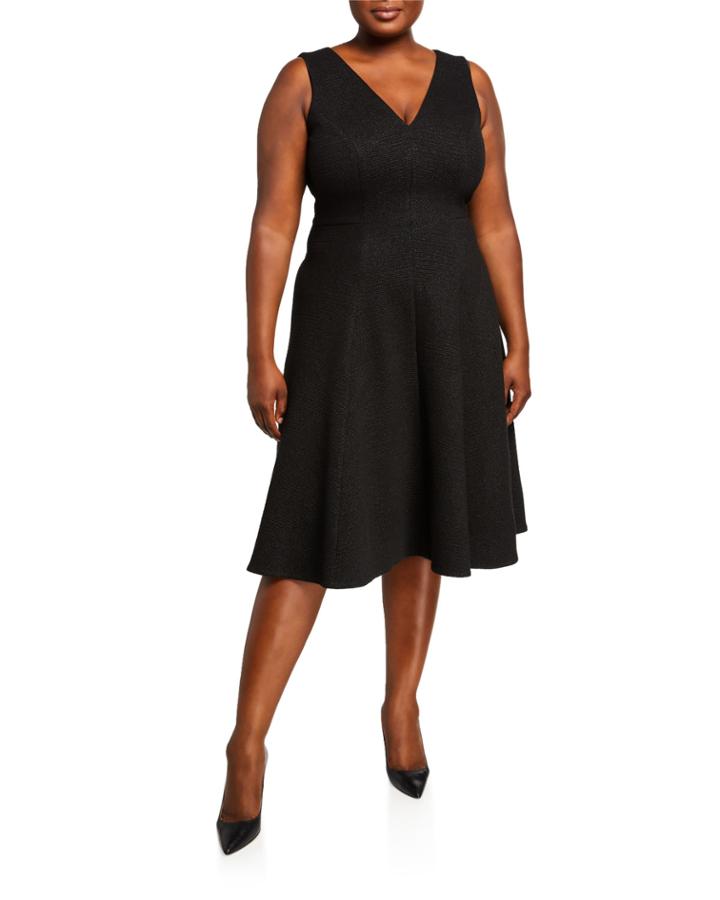Plus Size Peyton Sleeveless Fit-&-flare Dress