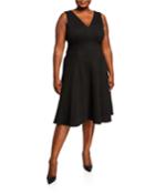 Plus Size Peyton Sleeveless Fit-&-flare Dress