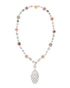 Morganite & Mother-of-pearl Pendant Necklace