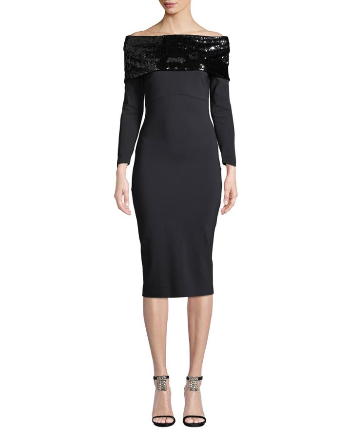Lipikette Sparkle Off-the-shoulder Dress