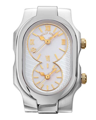 Stainless Steel Small Signature Three-hand Watch Head