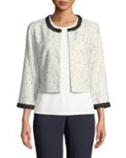 3/4 Sleeve Chain Trim Topper Jacket