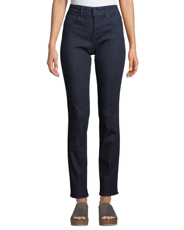 Sheri Slim-leg Floral Bling-pocket Jeans