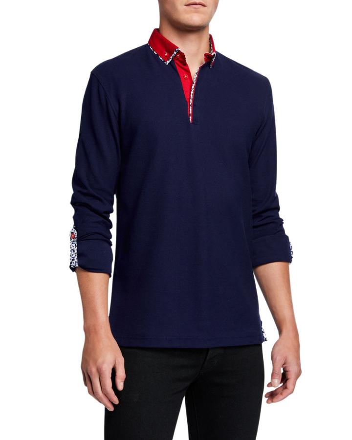 Men's Newton Splash Long Sleeve Polo