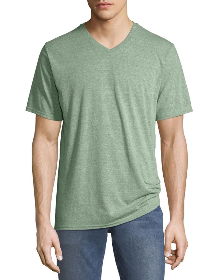 Men's Baseline V-neck Jersey Tee