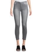 Gwenevere Released-hem Skinny Ankle Jeans - Squiggle Pocket, Gray