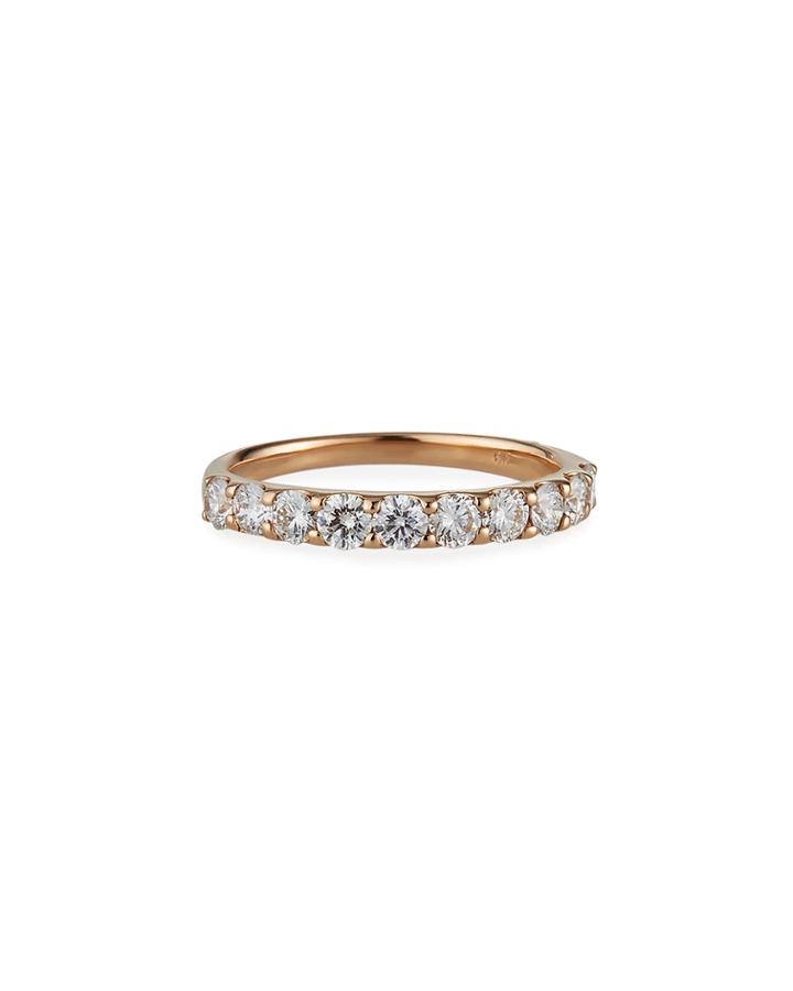 Estate 18k Rose Gold Diamond Ring,