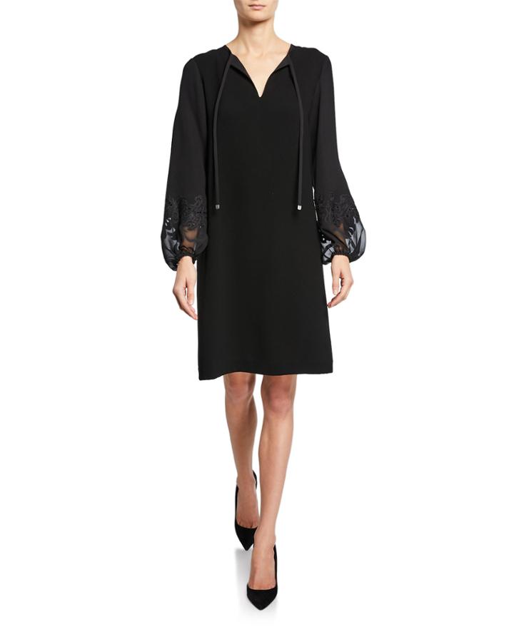 Eli Chiffon Balloon-sleeve