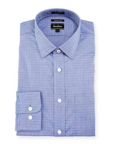 Trim-fit Regular-finish Pin-dot Dress