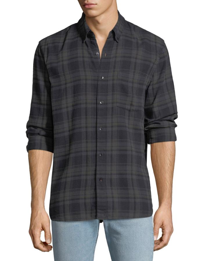 Men's Picciano Plaid Button-down