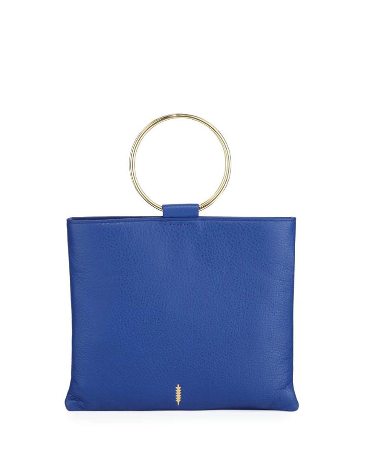 Le Pouch Leather Ring-handle Crossbody Bag