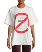 No Moschino Oversized Graphic Tee
