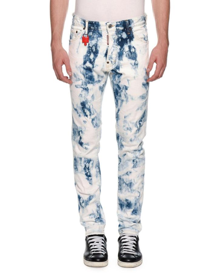 Men's Cool Guy Bleach-wash Jeans